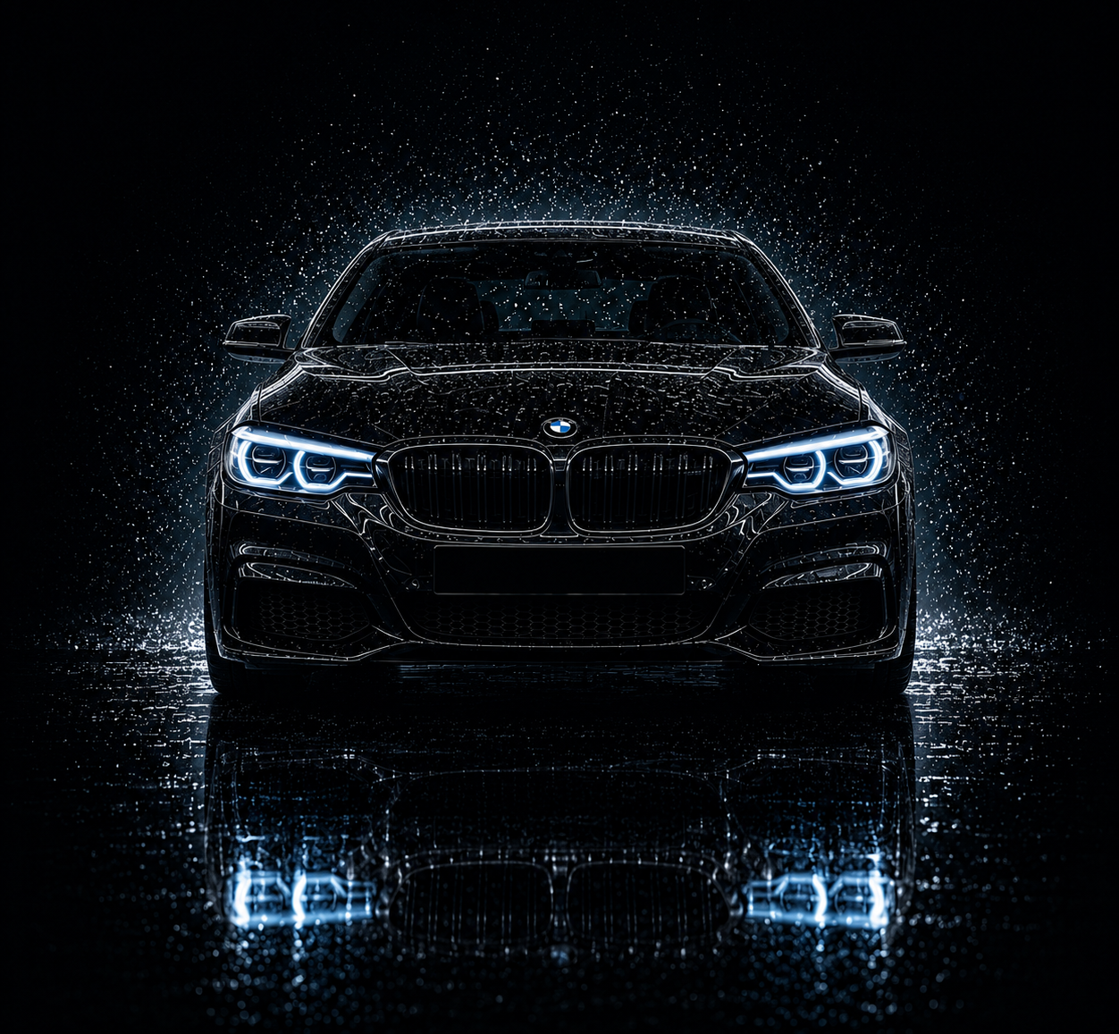Black BMW finished by Midlands Auto Care